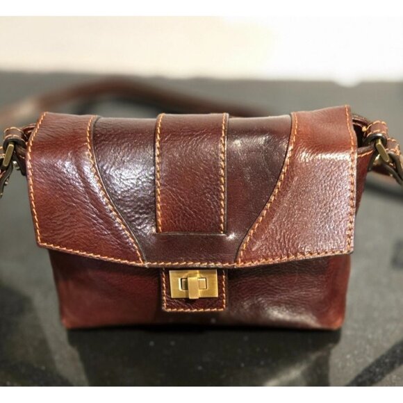 Floto Handbags - RARE! Floto Sapri Cross Body Bag Made in Italy Leather, Vecchio Brown sold out r